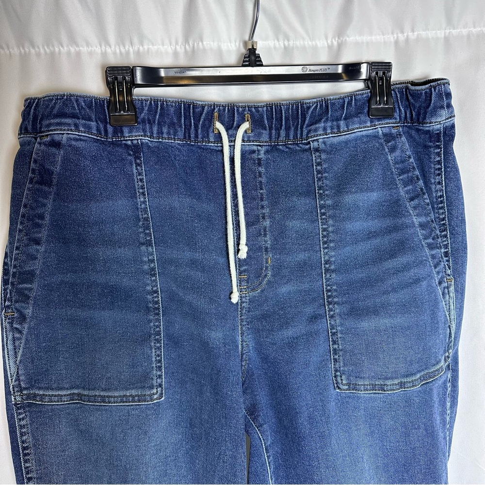 Madewell Pull-On Relaxed Jeans Drawstring Waistband High Waisted Large Hi Rise - Picture 7 of 12